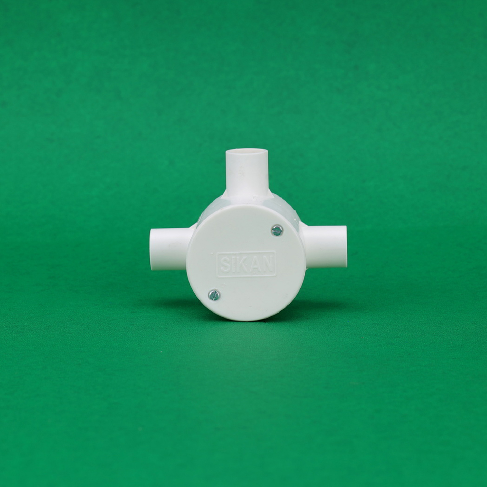 Electric Round Junction Box - 3 Way