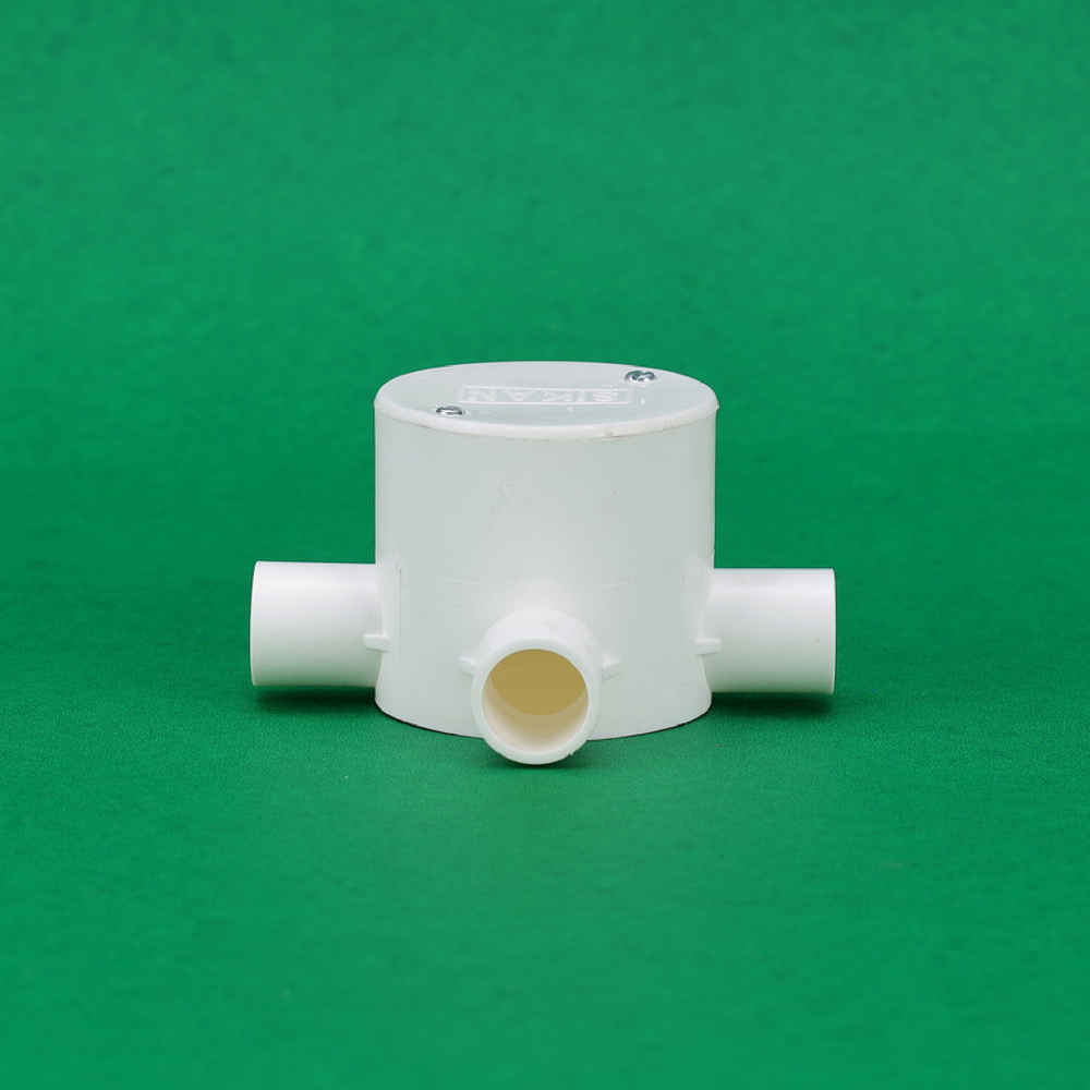 Electric Round Junction Box - 3 Way - Image 2