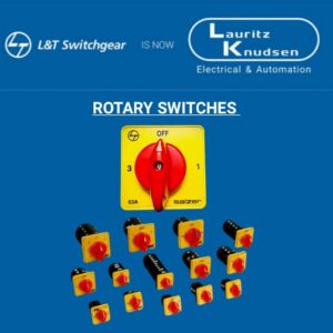 SALZER (L&T) Rotary Switch 25Amps Phase Selector 1 Pole 3 Way ( Cat No: 61060 )