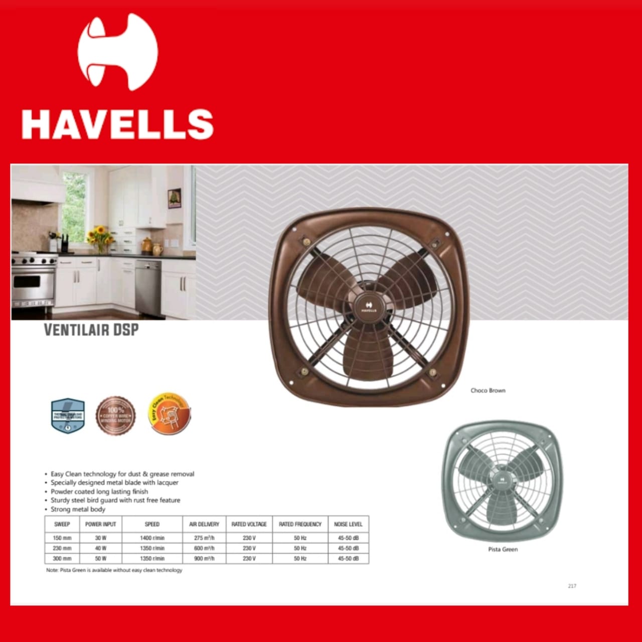 Havells - Exhaust Metal Fan 300mm-Ventil Air DSP (Kitchen)